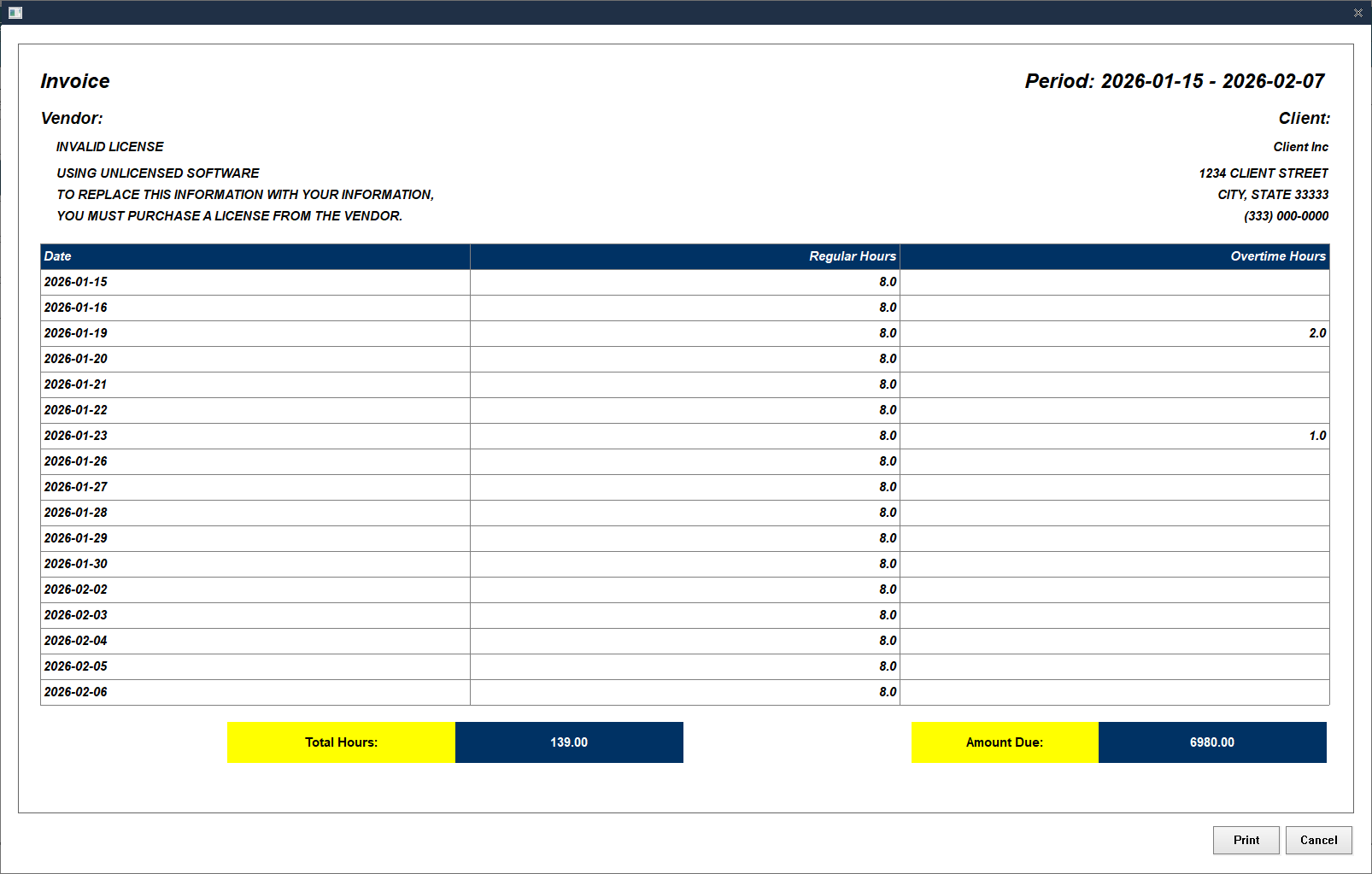 Contractor Billing Software